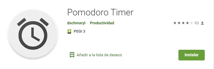 Pomodoro timer app